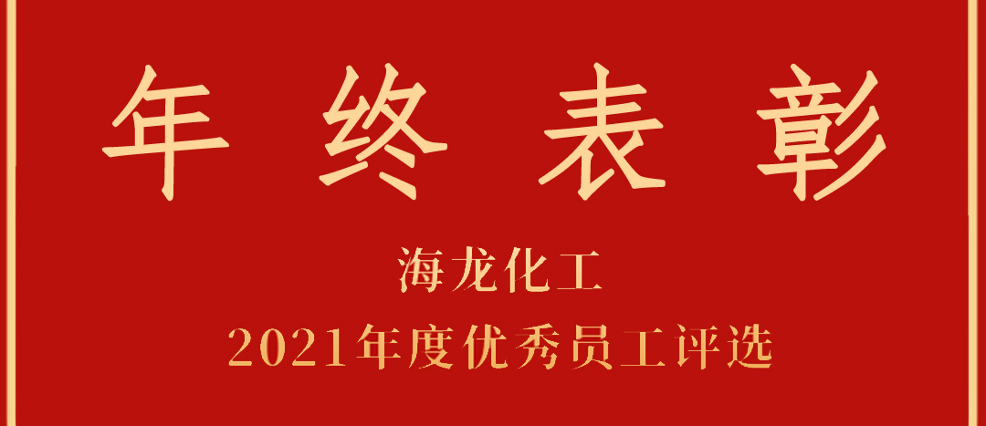 <strong>表彰！海龍化工2021年度優(yōu)秀員工優(yōu)秀部門(mén)評(píng)選</strong>